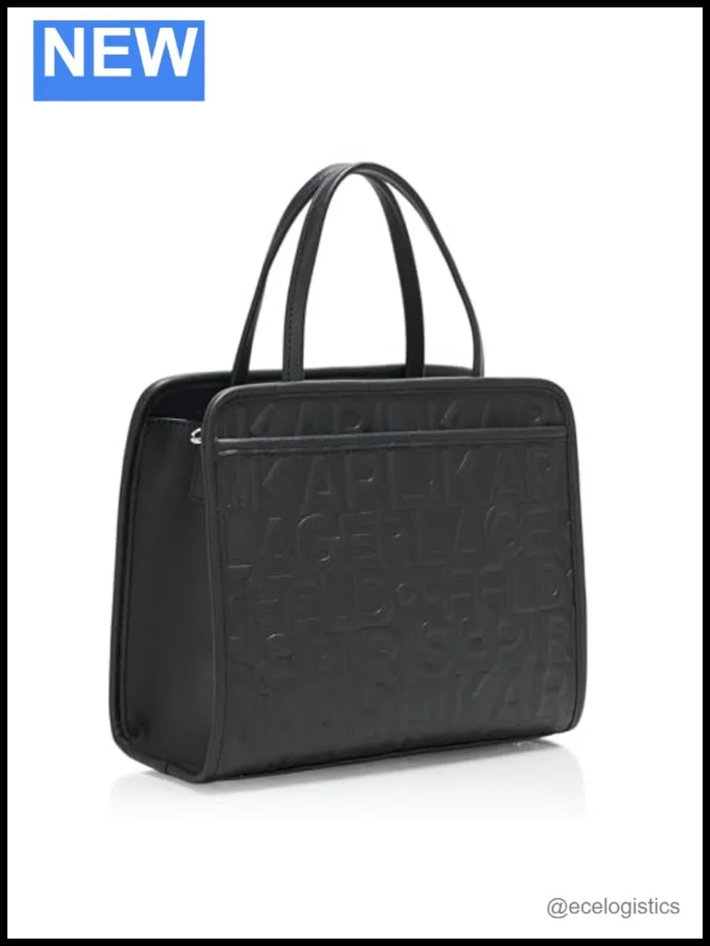 Faux Leather Satchel Handbag with Top Handles Adjustable Strap